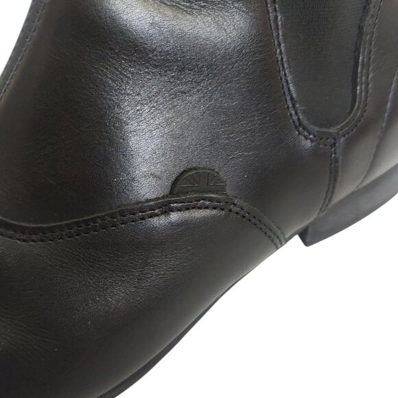 Underground England Black Leather Chelsea Winklepicker Boots Goth UK 10 / US 11 - Picture 14 of 15